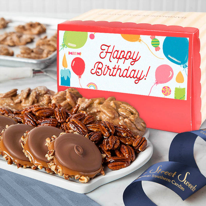 Birthday Collection of Pralines & Bear Claws & Glazed Pecans