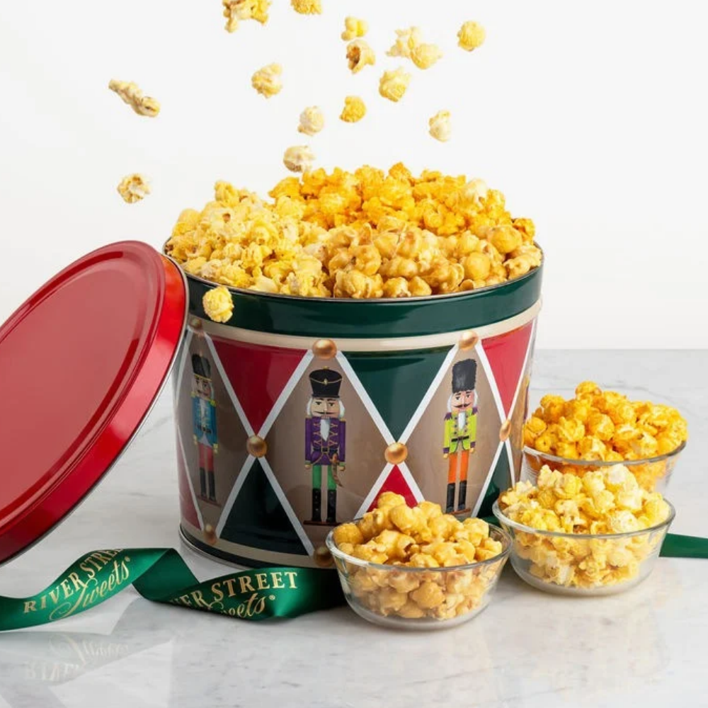 Nutcracker Popcorn Tin