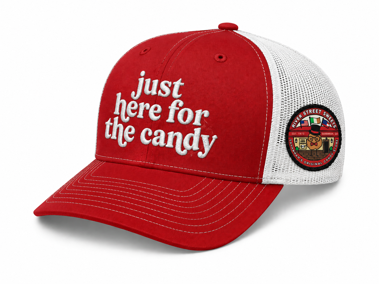 'Just Here for the Candy" Trucker Hat