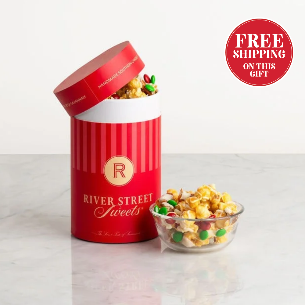 Christmas Crunch Popcorn Canister