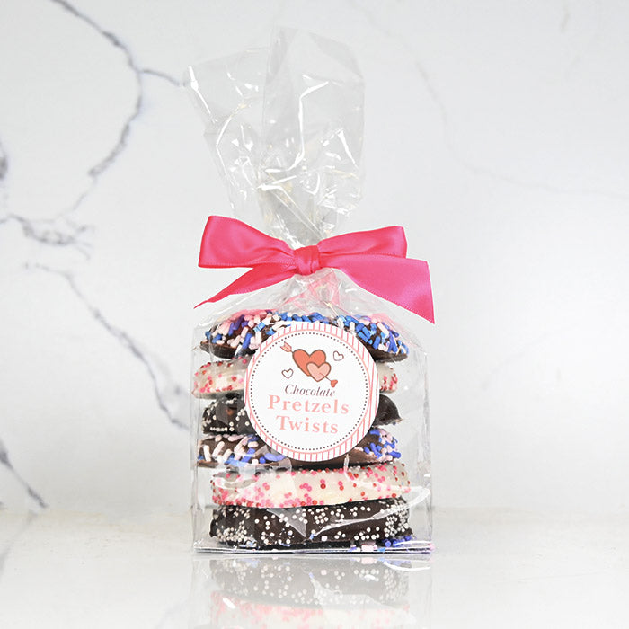 Valentine's Chocolate Pretzel Twists