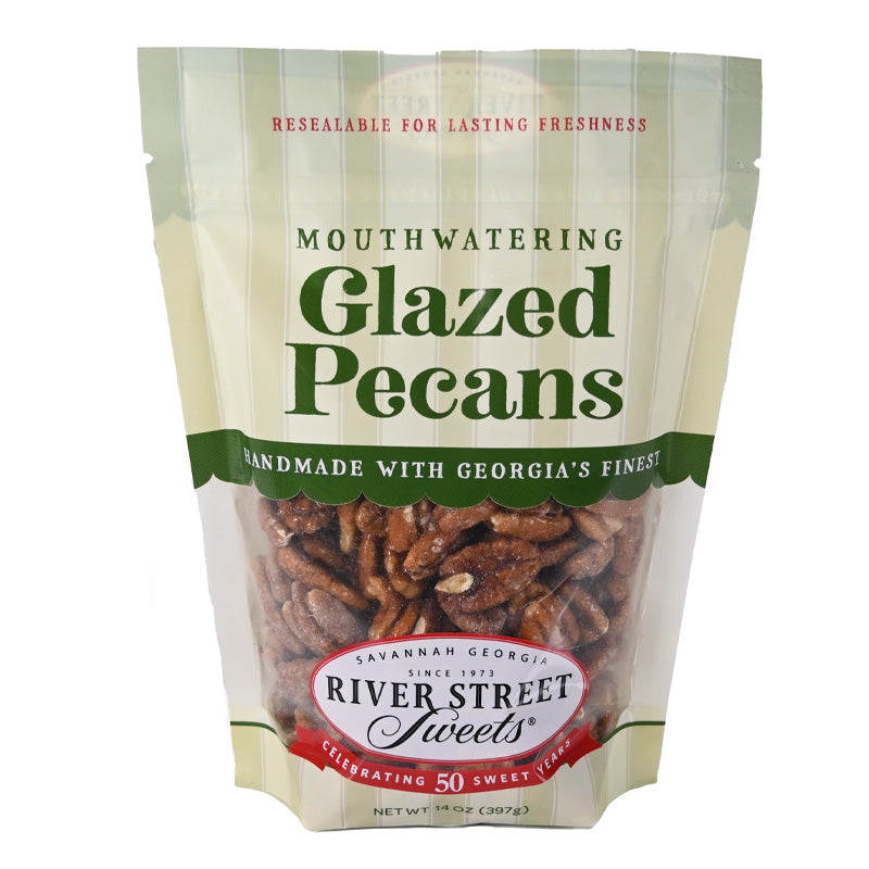Glazed Pecans 1lb Bag Gourmet Candied Pecans River Street Sweets®