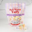 A resealable pouch of assorted salt water taffy candies from River Street Sweets.