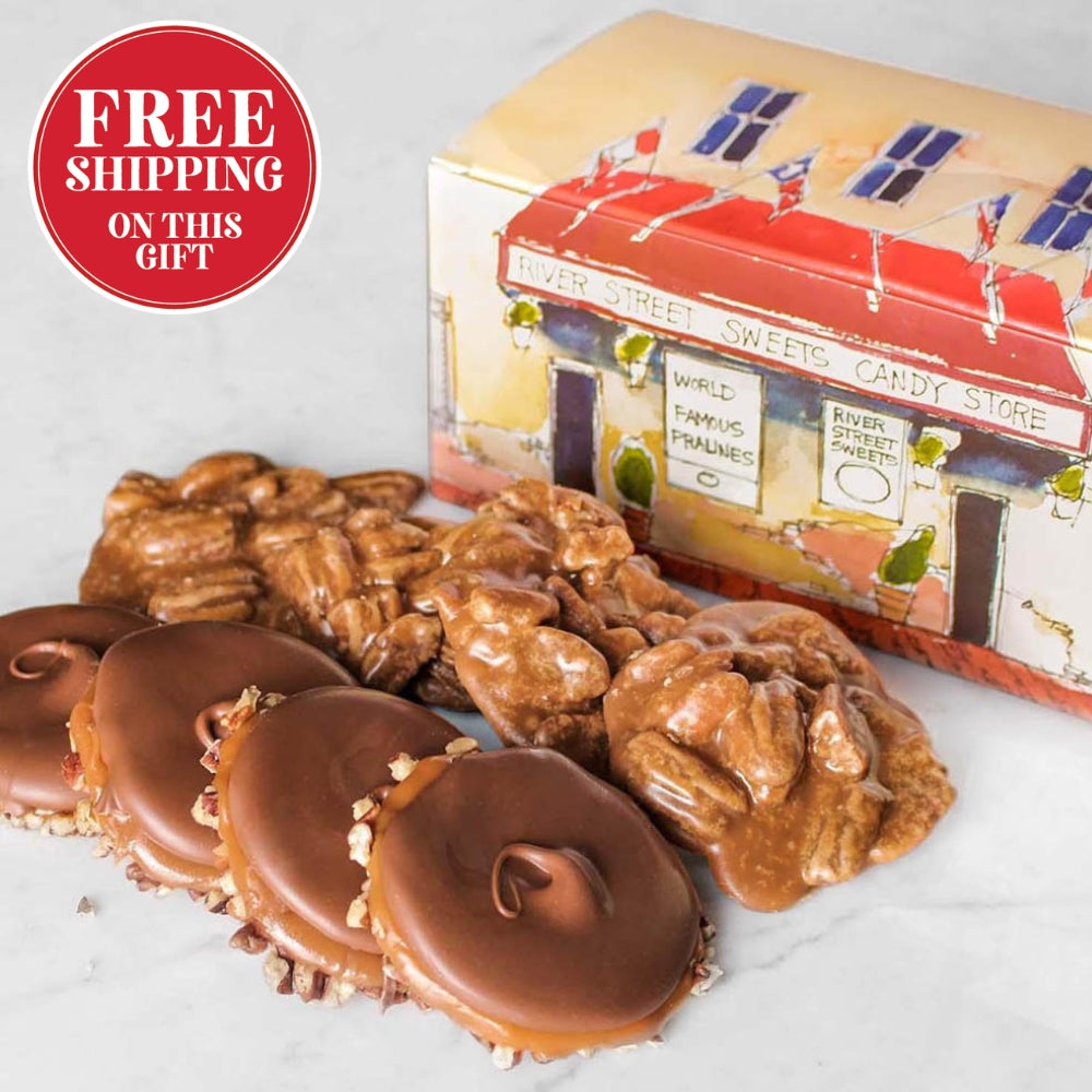 Pralines and Bear Claws with a Gift box