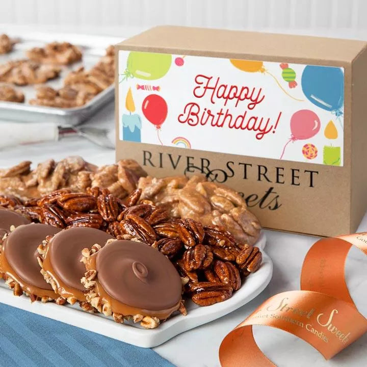 Birthday Collection of Pralines, Bear Claws & Glazed Pecans 