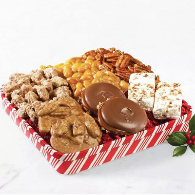 Candy Striped Christmas Tray 