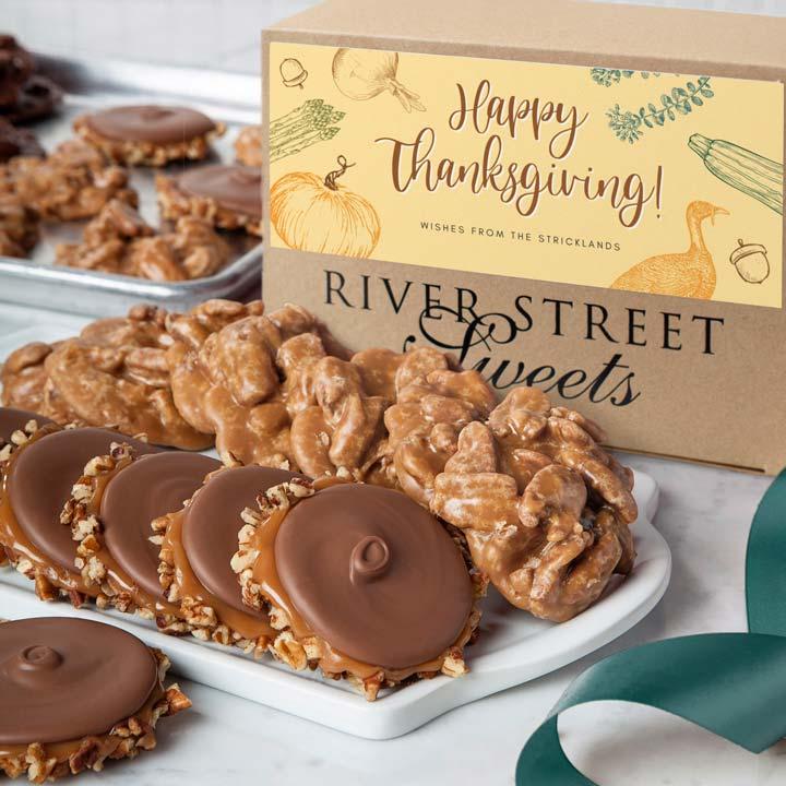 Custom Thanksgiving 10pc Praline & Bear Claw Box 