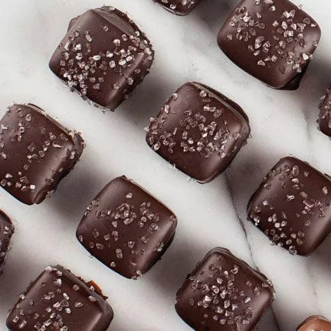 Dark Chocolate Sea Salt Caramels 