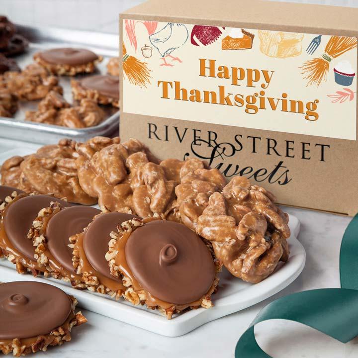 Thanksgiving Box of Pralines & Bear Claws 